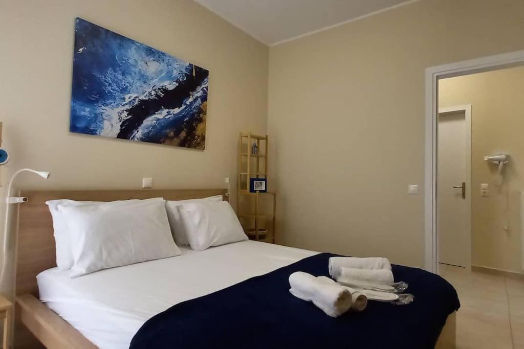 Apartamento (C4) Blue -Spacious 1bdr corner flat/balcony/view Atenas Exterior foto